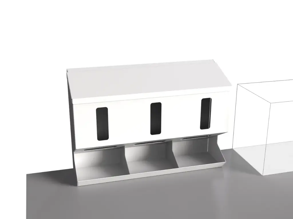 Dispensador de consumibles (acero+pintura en polvo)