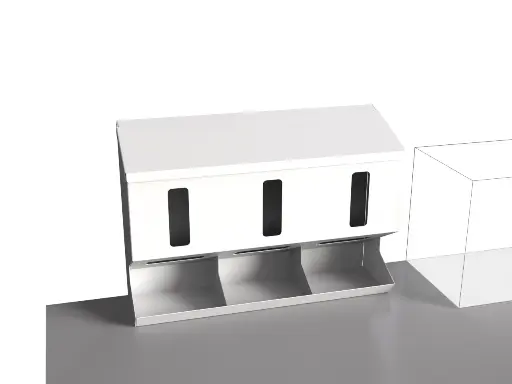 Dispensador de consumibles (acero+pintura en polvo)
